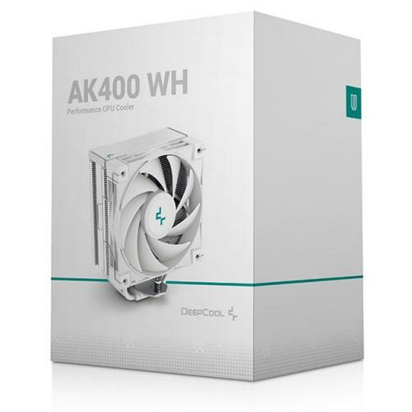 Кулер для процесора DeepCool AK400 White, алюміній, 1x120 мм, для Intel 115x/1200/1700, AMD AMx/FMx, 220W - 6
