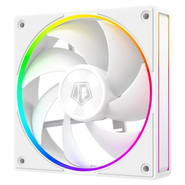 Вентилятор 120 мм, ID-Cooling AF-127-ARGB-W TRIO, White, 3 шт, 120x120x27 мм, ARGB підсвітка, 500-2000 об/хв, <29.9dB(A), 78CFM, 4-pin (PWM) / 3-pin (ARGB) - 3