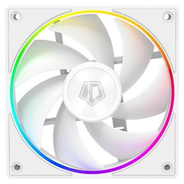 Вентилятор 120 мм, ID-Cooling AF-127-ARGB-W TRIO, White, 3 шт, 120x120x27 мм, ARGB підсвітка, 500-2000 об/хв, <29.9dB(A), 78CFM, 4-pin (PWM) / 3-pin (ARGB) - 4