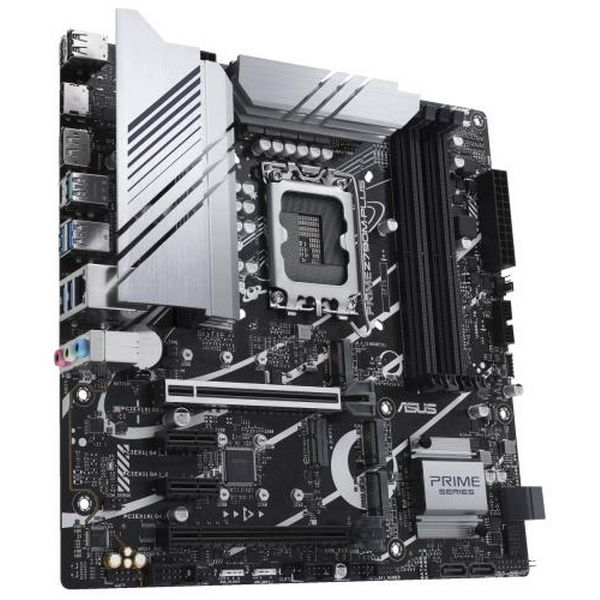 Материнська плата LGA1700, Asus PRIME Z790M-PLUS, Z790, 4xDDR5, Int.Video(CPU), 4xSATA3, 3xM.2, 1xPCI-E 16x 5.0, 1xPCI-E 16x 4.0, 2xPCI-E 1x 4.0, 1xM.2 (Key E), ALC697, I219-V, 8xUSB3.2/4xUSB2.0, HDMI/DP, MicroATX