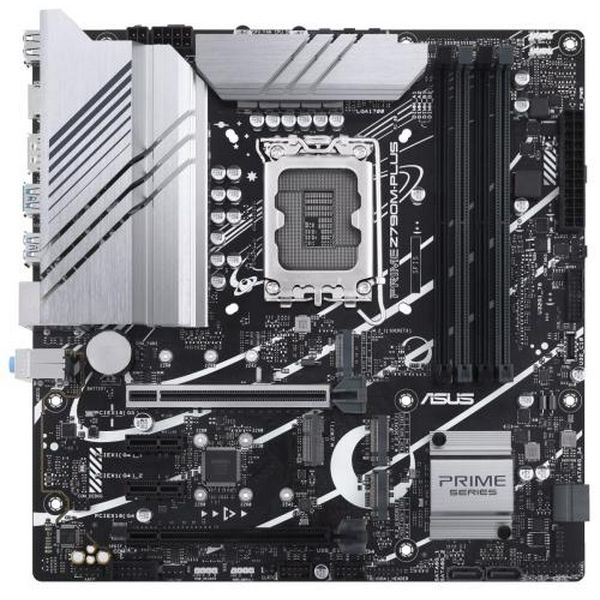 Материнська плата LGA1700, Asus PRIME Z790M-PLUS, Z790, 4xDDR5, Int.Video(CPU), 4xSATA3, 3xM.2, 1xPCI-E 16x 5.0, 1xPCI-E 16x 4.0, 2xPCI-E 1x 4.0, 1xM.2 (Key E), ALC697, I219-V, 8xUSB3.2/4xUSB2.0, HDMI/DP, MicroATX - 2