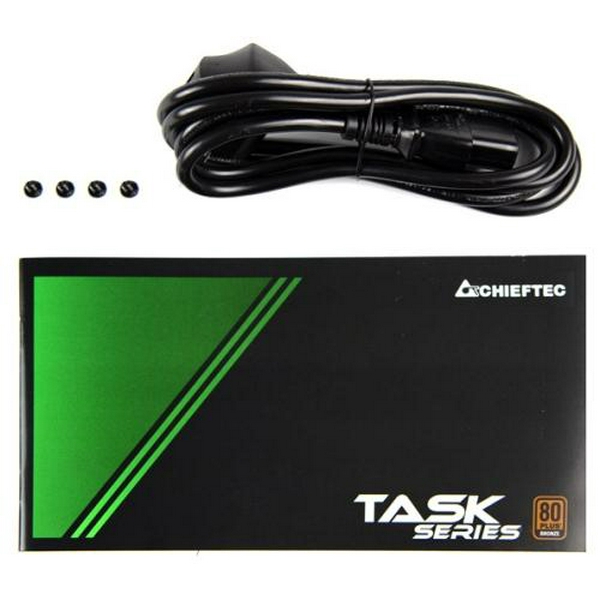 Блок живлення 600 Вт, Chieftec TASK, Black, 80+ Bronze, Active PFC, 120 мм, 3xMolex / 5xSATA / 2xPCI-E 6+2-pin / 1xMB 20+4-pin / 1xCPU 4+4-pin, захист: AFC/OPP/OTP/OVP/SCP/SIP/UVP (TPS-600S) - 4