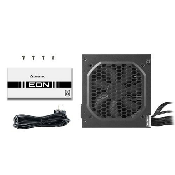 Блок живлення 700 Вт, Chieftec EON, Black, 80+ Standart, Active PFC, 120 мм, 2xMolex / 4xSATA / 4x6+2-pin / 1x20+4-pin / 2x4+4-pin, захист AFC/OPP/OVP/SCP/SIP/UVP (ZPU-700S) - 2