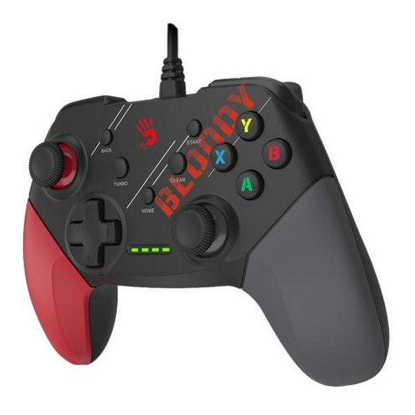 Геймпад Bloody GP30, Black/Red/Grey, USB, для ПК / PS3 / Switch / Android, подвійна вібрація, 1.8 м - 2
