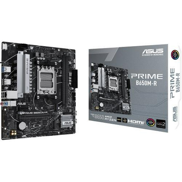 Материнська плата AM5 Asus PRIME B650M-R, B650, 2xDDR5, Int.Video (CPU), 4xSATA3, 2xM.2, 1xPCI-E 4.0 x16, 1xPCI-E 4.0 x1, Realtek 7.1, Realtek 2.5Gb, 4xUSB3.2/6xUSB2.0, HDMI, MicroATX