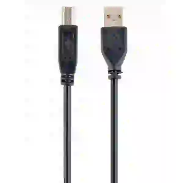 Кабель USB 2.0 AM - USB BM, 1.8 м, Black, Cablexpert (CCP-USB2-AMBM-6)