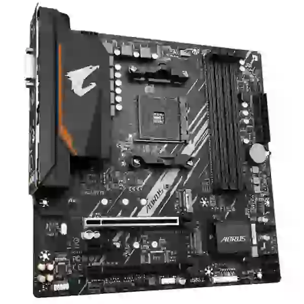 Мат.плата AM4 (B550) Gigabyte B550M AORUS ELITE, B550, 4xDDR4, CrossFireX, Int.Video(CPU), 4xSATA3, 2xM.2, 1xPCI-E 16x 4.0, 1xPCI-E 16x 3.0, 1xPCI-E 1x 3.0, ALC887, GLan, 6xUSB3.2/6xUSB2.0, DVI-D/HDMI, MicroATX - 3