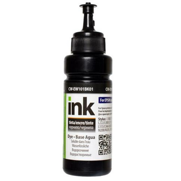 Чорнило ColorWay Epson 664, Black, L100/L120/L200/L300/L350/L555/L3050, Black, 100 мл, водорозчинне (CW-EW101BK01)