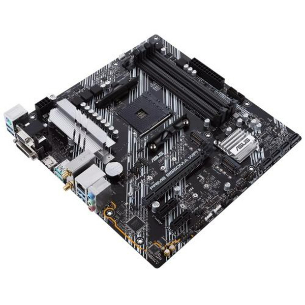 Мат.плата AM4 (B550) Asus PRIME B550M-A WIFI II, B550, 4xDDR4, Int.Video(CPU), 4xSATA3, 2xM.2, 1xPCI-E 16x 4.0, 2xPCI-E 1x 3.0, ALC887, RTL8111H, WiFi 6, Bluetooth 5.2, 7xUSB3.2/2xUSB2.0, VGA/DVI-D/HDMI, MicroATX - 5