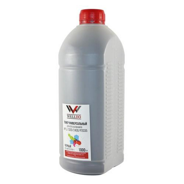 Тонер HP LJ 1160/1320/2015/3390/3392, Canon LBP-3300/3360, 1 кг, Welldo (UWDTH1320U-1)