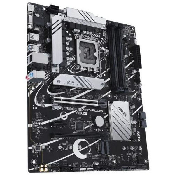 Материнська плата LGA1700, Asus PRIME B760-PLUS, B760, 4xDDR5, Int.Video(CPU), 4xSATA3, 3xM.2, 1xPCI-E 16x 5.0, 1xPCI-E 16x 4.0, 2xPCI-E 1x 3.0, 1xM.2 (Key E), Realtek 7.1, Realtek 2.5Gb, 6xUSB3.2/4xUSB2.0, VGA/HDMI/DP, ATX - 3