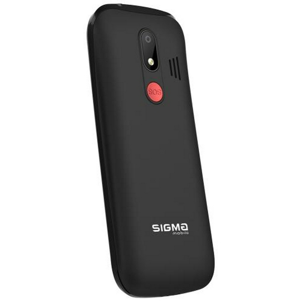 Мобільний телефон Sigma mobile Comfort 50 Optima Type-C Black "бабусефон", 2 Mini-SIM, дисплей 3.5 "кольоровий (320x480), моноблок, Mediatek MT6260A, підтримка microSD (max 32GB), FM-радіо, ліхтарик, BT, Cam 0.3Mp 2500 mAh - 5
