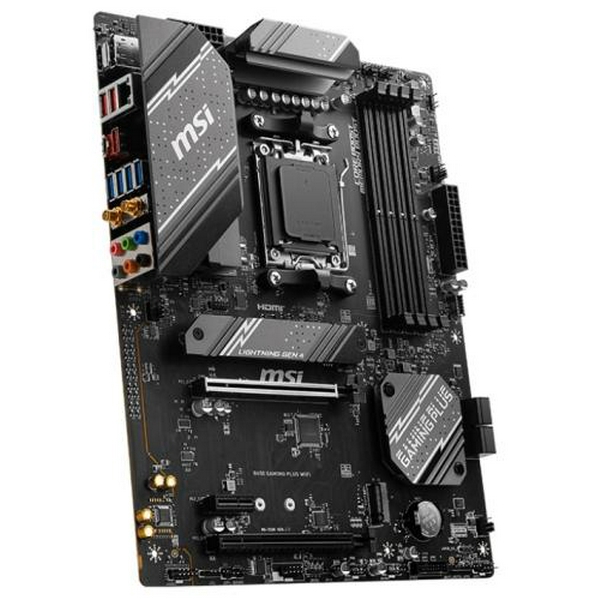 Материнська плата AM5 MSI B650 GAMING PLUS WIFI, B650, 4xDDR5, Int.Video (CPU), 4xSATA3, 2xM.2, 2xPCI-E 4.0 x16, 1xPCI-E 3.0 x1, ALC897, RTL8125BG, WiFi 6E, Bluetooth 5.3, 11xUSB3.2/4xUSB2.0, HDMI/DP, ATX - 3