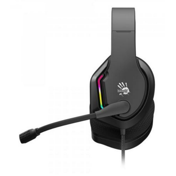 Навушники Bloody G260p Black ігрові, мікрофон, підсвічування 7 кольорів, 3.5 jack, USB, 2м - 3