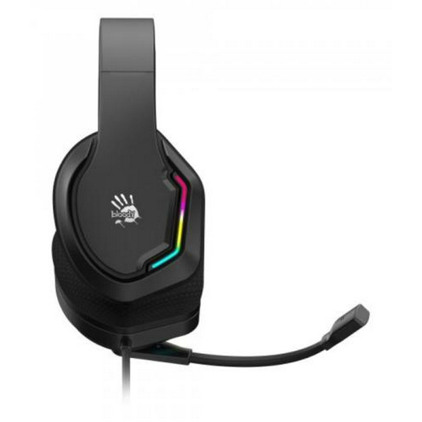 Навушники Bloody G260p Black ігрові, мікрофон, підсвічування 7 кольорів, 3.5 jack, USB, 2м - 4