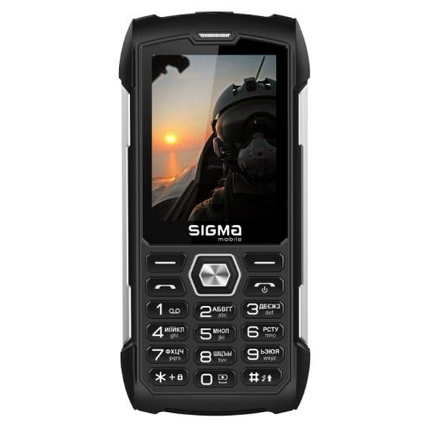 Мобільний телефон Sigma mobile X-treme PK68 Black, 2 Mini-SIM, 2.8" (240x320), microSD (max 32Gb), Cam 0,3 Mp, no GPS, no Wi-Fi, BT, FM, MP3, Li-Ion 5000mAh