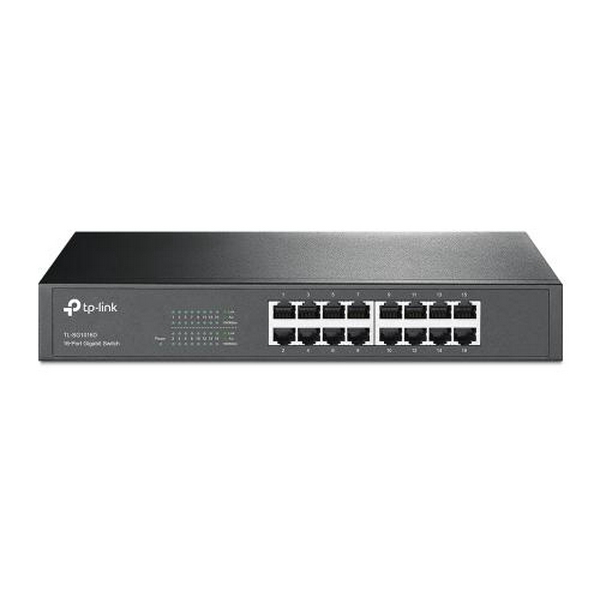 Комутатор TP-LINK TL-SG1016D, 16x100/1000 Mb/s, металевий корпус, некерований