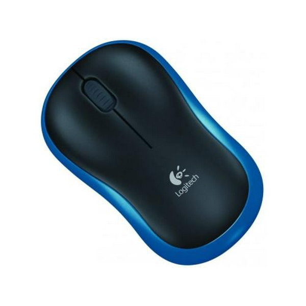 Миша Logitech M185, Blue/Black, USB, бездротова, оптична, 1000 dpi, 3 кнопки, 1xAA (910-002236)