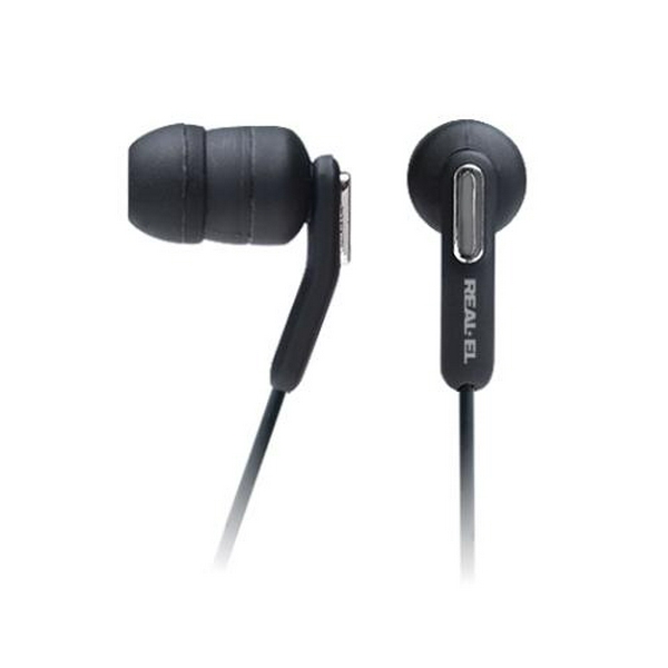 Навушники REAL-EL Z-1010, Black, Mini jack 3.5 мм, вакуумні, кабель 1.2 м (Z-1010)