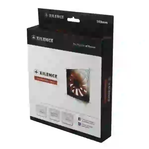 Вентилятор 140 мм, Xilence XF050, Black/Red, 140x140x25 мм, 900 об/хв, 20 дБ, 3-pin/Molex (35 см), гідродинамічний підшипник (XPF140.R) - 3