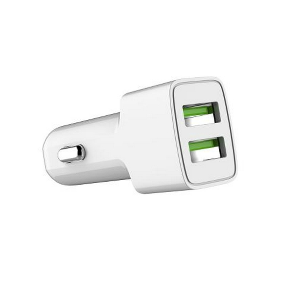 Автомобільний зарядний пристрій ColorWay, White, 2xUSB, 2.4A (CW-CHA009-WT) - 2