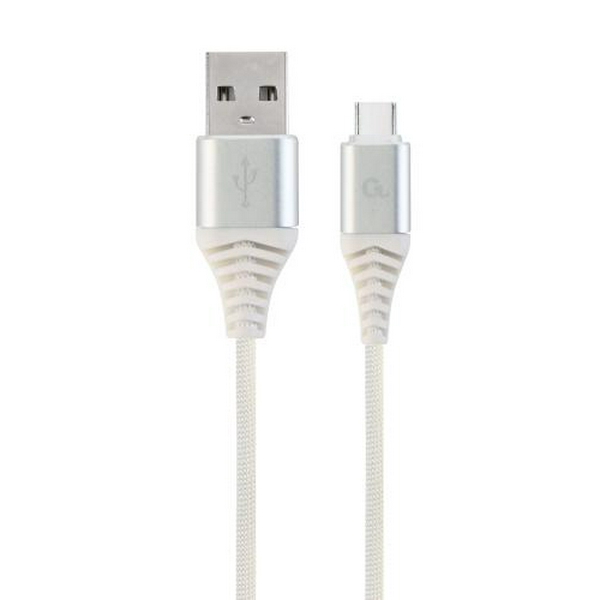 Кабель USB AM - Type-C, 1 м, White, Cablexpert, 2.1A (CC-USB2B-AMCM-1M-BW2)