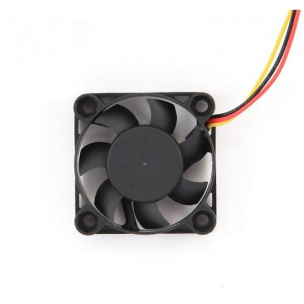 Вентилятор 40 мм, Gembird, Black, підшипник ковзання, 40x40x10 мм, 5000 об/хв, 27 dB, 3-pin, 12В, 70мм кабель (D40SM-12A) - 2