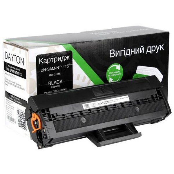 Картридж Samsung MLT-D111S, Black, SL-M2020/M2070, 1000 стор, Dayton (DN-SAM-NT111S)