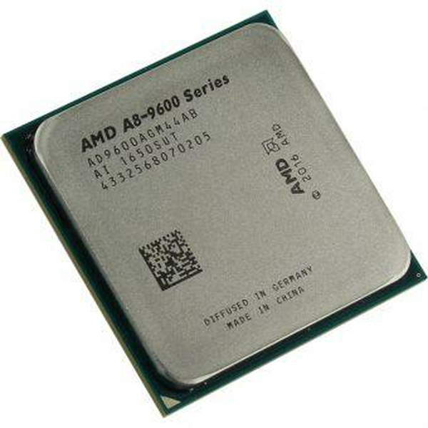 Процесор AMD (AM4) A8-9600, Tray, 4x3.1 ГГц (Turbo Boost 3.4 ГГц), Radeon R7, L2 2Мб, Bristol Ridge, 28 нм, TDP 65 Вт (AD9600AGM44AB)