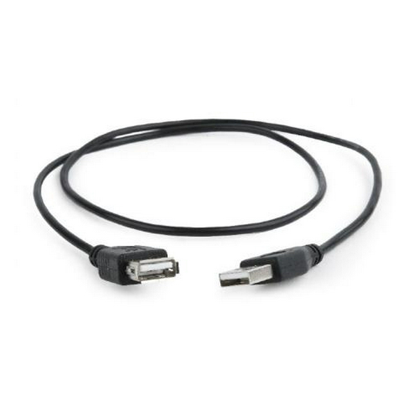 Кабель USB 2.0 AM - USB AF, 0.75 м, Black, Cablexpert (CC-USB2-AMAF-75CM/300-BK)