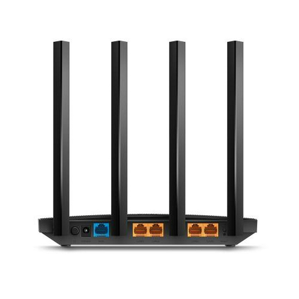 Роутер TP-LINK Archer C6U, Black, Wi-Fi 802.11a/b/g/n/ac, до 867 Mb/s, 2.4/5GHz, 4x100/1000 Mb/s, RJ45 100/1000Mb/s, 4 зовнішні незнімні антени - 4