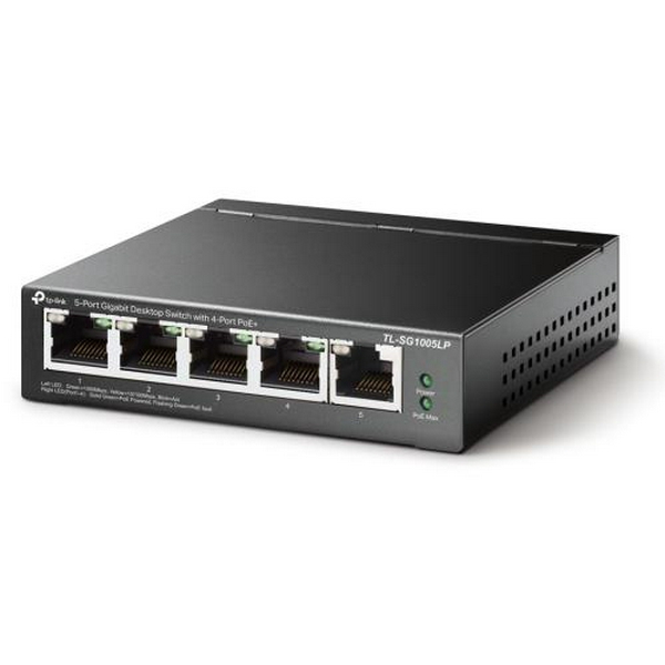 Комутатор TP-LINK TL-SG1005LP, 5x100/1000 Mb/s, автоматичне визначення MDI/MDIX, металевий корпус, керований - 2