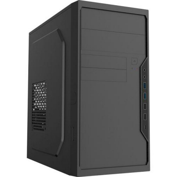 Корпус GameMax MT-307-4U3C Black, без БЖ, Mini Tower, Micro ATX / Mini ITX, 2хUSB 2.0, 2хUSB 3.0, Type-C, 353x178x372 мм, 0.4 мм, 2.5кг