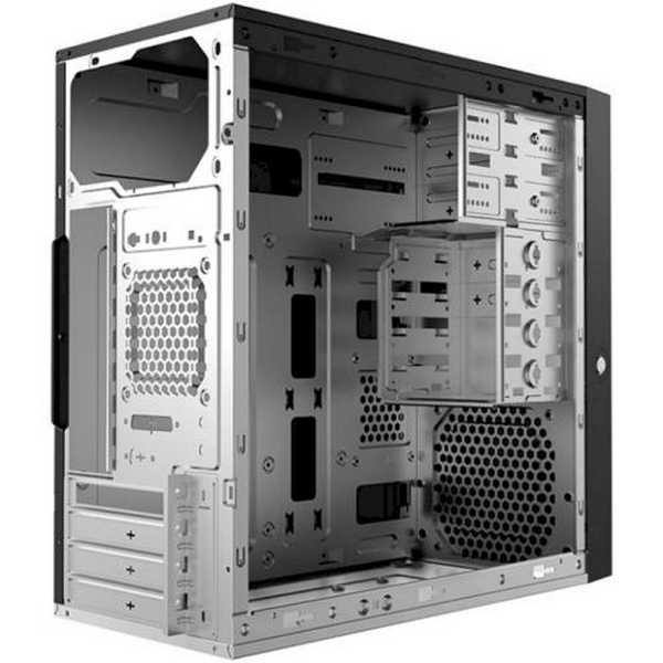 Корпус GameMax MT-307-4U3C Black, без БЖ, Mini Tower, Micro ATX / Mini ITX, 2хUSB 2.0, 2хUSB 3.0, Type-C, 353x178x372 мм, 0.4 мм, 2.5кг - 4