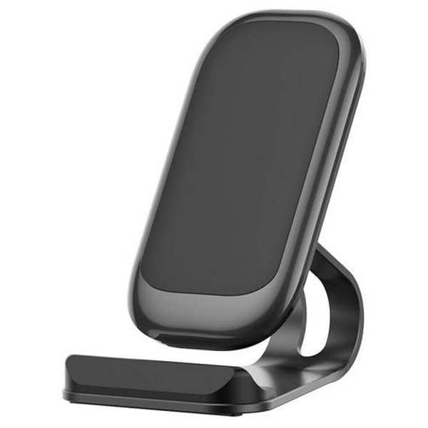 Бездротовий зарядний пристрій ColorWay, Black, 15 Вт, з підставкою для телефону, Qi, автовідключення для захисту акумулятора смартфона, захист від перенапруги, короткого замикання, перегріву (CW-CHW31Q-BK)