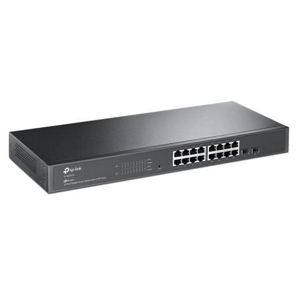 Комутатор TP-LINK TL-SG2218, 16x1FE, 2x1GE/SFP, некерований, стійковий - 2