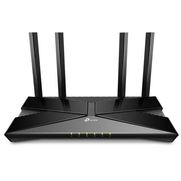 Роутер TP-LINK Archer AX23, Black, Wi-Fi 802.11ax, до 1755 Mb/s, 2.4/5GHz, 4x100/1000 Mb/s, RJ45 100/1000Mb/s (Gb), 4 зовнішні незнімні антени - 2
