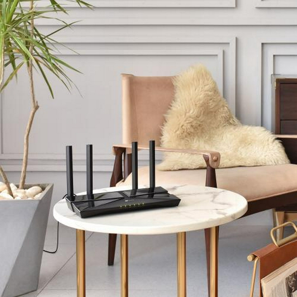 Роутер TP-LINK Archer AX23, Black, Wi-Fi 802.11ax, до 1755 Mb/s, 2.4/5GHz, 4x100/1000 Mb/s, RJ45 100/1000Mb/s (Gb), 4 зовнішні незнімні антени - 5