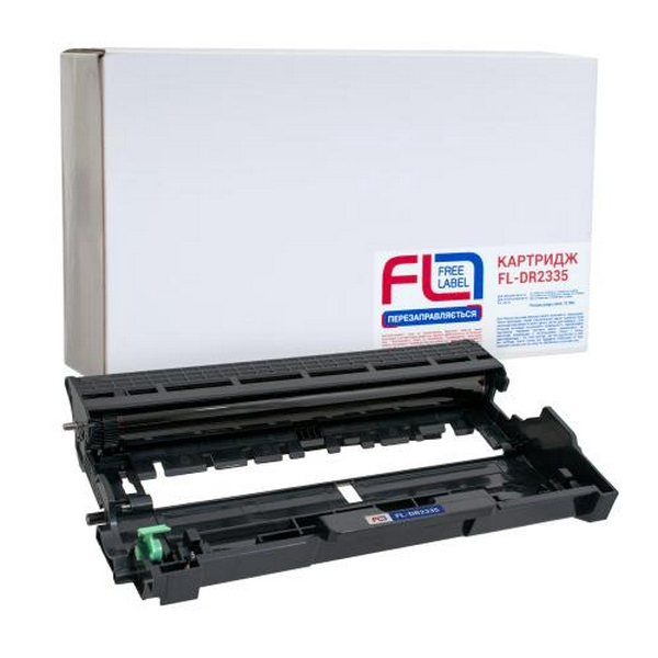 Драм-картридж Brother DR2335, Black, HL-L2360/2365, DCP-L2500/2520/2540/2560, MFC-L2700/2720/2740, 12 000 стор, Free Label (FL-DR2335)