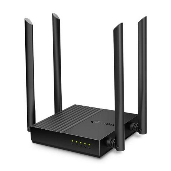 Роутер TP-LINK Archer A64, Black, Wi-Fi 5, до 1267 Mb/s, 2.4/5GHz, 4 LAN 10/100/1000 Mb/s, RJ45 10/100/1000Mb/s, 4 зовнішні антени