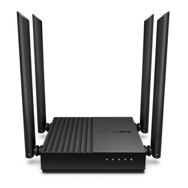 Роутер TP-LINK Archer A64, Black, Wi-Fi 5, до 1267 Mb/s, 2.4/5GHz, 4 LAN 10/100/1000 Mb/s, RJ45 10/100/1000Mb/s, 4 зовнішні антени - 2