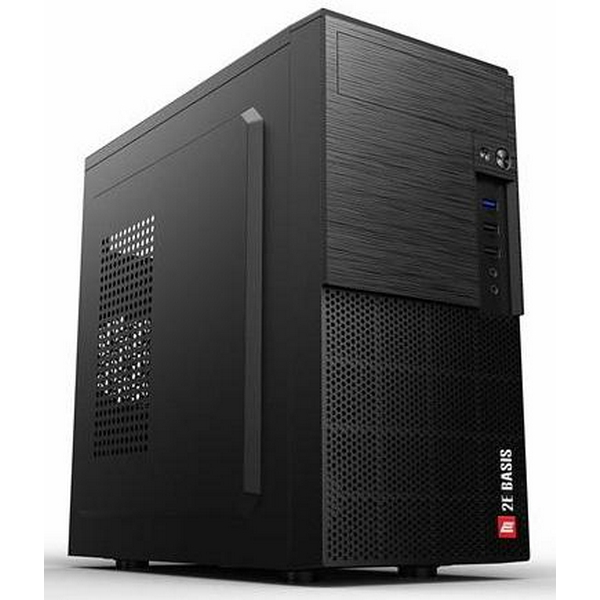 Корпус 2E BASIS Black, БП 400 Вт, Mini Tower, для Micro ATX / Mini ITX, 2xUSB 2.0, 1xUSB 3.0 (2E-RD8603U-400) 