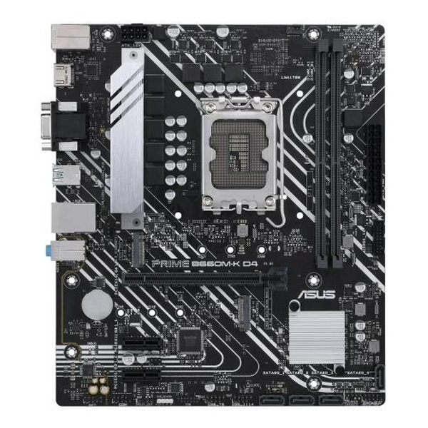 Мат.плата LGA1700, Asus PRIME B660M-K D4, B660, 2xDDR4, Int.Video(CPU), 4xSATA3, 2xM.2, 1xPCI-E 16x 4.0, 2xPCI-E 1x 3.0, ALC997, GLan, 5xUSB3.2/4xUSB2.0, VGA/HDMI, MicroATX - 2