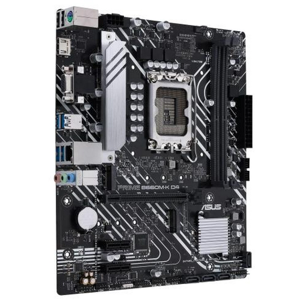 Мат.плата LGA1700, Asus PRIME B660M-K D4, B660, 2xDDR4, Int.Video(CPU), 4xSATA3, 2xM.2, 1xPCI-E 16x 4.0, 2xPCI-E 1x 3.0, ALC997, GLan, 5xUSB3.2/4xUSB2.0, VGA/HDMI, MicroATX - 3