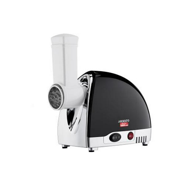 М'ясорубка Ardesto MGL-2250R Black, 1800W, 3 диски, реверс, насадки для терки/шинкування  /2і1, для домашніх ковбас, для кеббе, продуктивність 2 кг/хв, реверс - 3