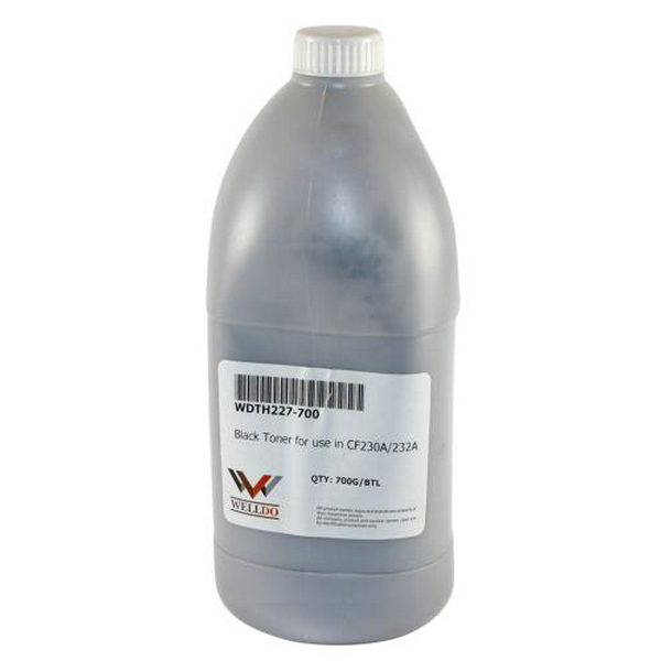 Тонер HP LJ M102/M104/M106/M130/M132/M134/M203/M227, Black, 700 г, Welldo (WDTH227-700)