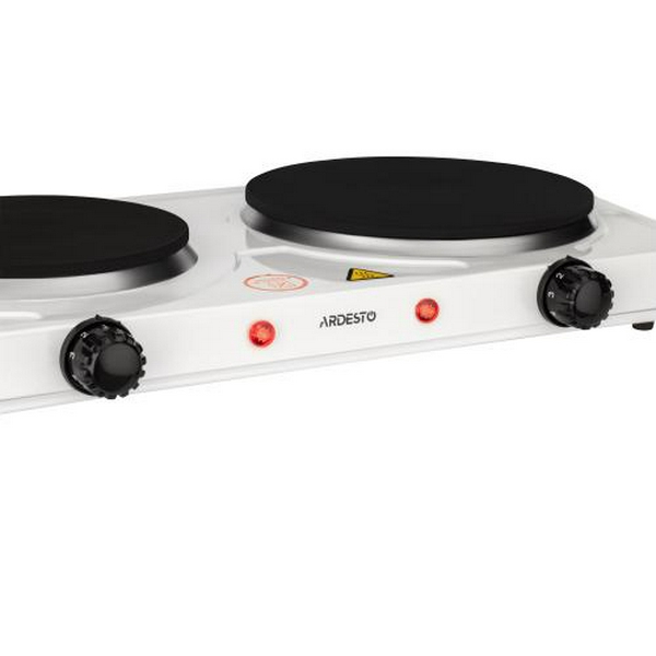 Настільна плита Ardesto ECS-J225W, White, 2500W, електрична, 5 режимів, 2 конфорки, емаль, індикатор нагрівання - 5