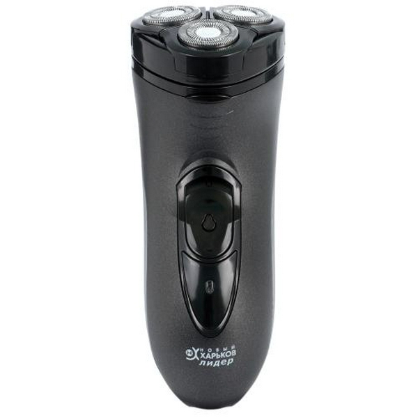 Електробритва Новий Харків НХ-8503 Лидер Black, 3W, роторна, сухе гоління, 3 головки для гоління, подвійні леза, плаваюча конструкція ножів, повторение контуров лица, живлення мережа/акумулятор, індикатор роботи/включення, тример для скронь - 2