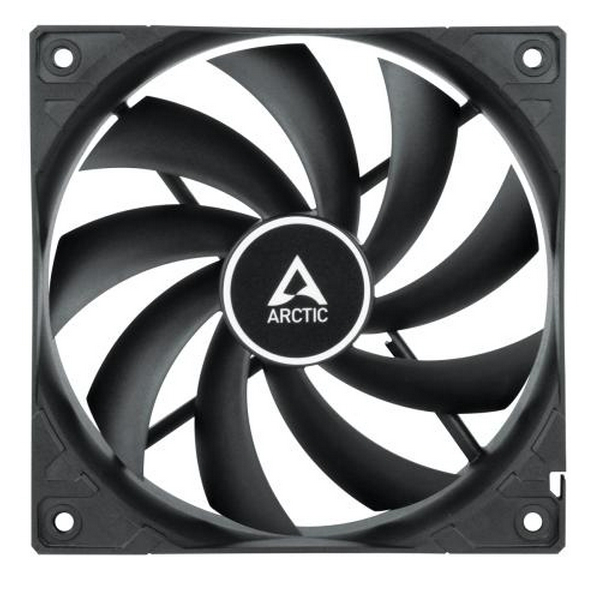 Вентилятор 120 мм, Arctic F12, Black, 5 шт, 120х120х25 мм, 1350 об/хв, 3-pin, гідравлічний підшипник (ACFAN00248A) - 2