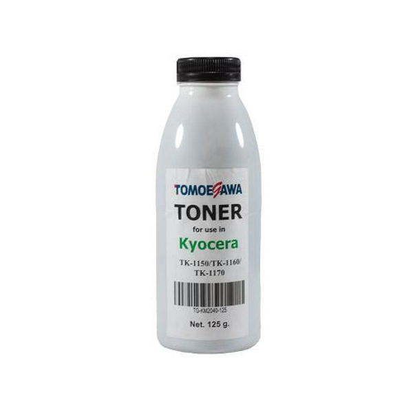 Тонер Kyocera TK-1150/1160/1170, Black, P2040/P2235, M2040/M2135/M2540, 125 г, Tomoegawa (TG-KM2040-125)